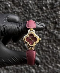 ساعت ونکلیف زنانه چرم